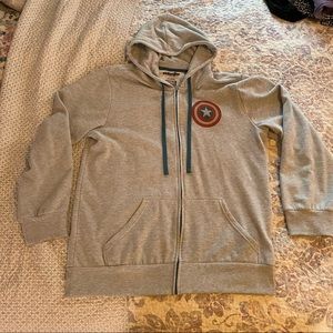 Marvel Captain America zipper hoodie XL